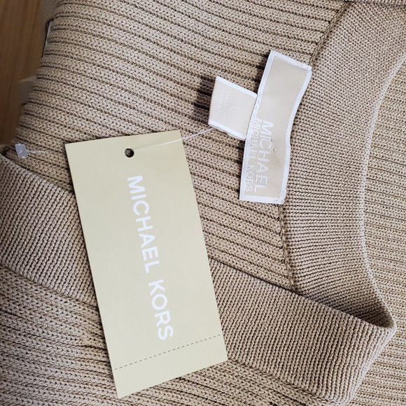 MICHAEL Michael Kors Beige Dress Size L - Picture 3 of 5